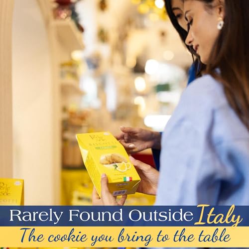 Perle di Sole Lemon Shortbread Cookies — Italian Biscotti (7 oz)