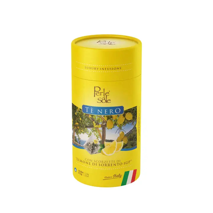 Perle di Sole Green Tea with Sorrento Lemon Peels — Italian Herbal Tea