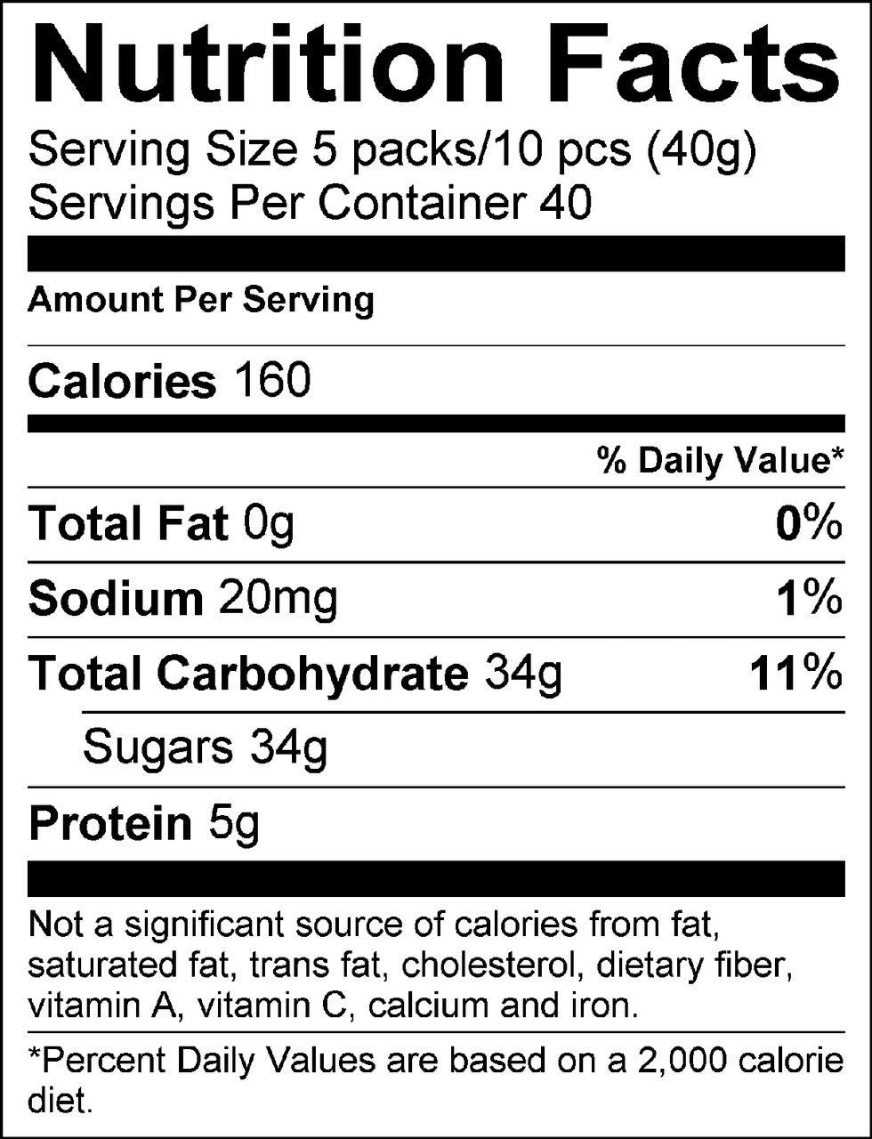 Goleador?« Fruit Hard Gummies (2 per Sleeve)