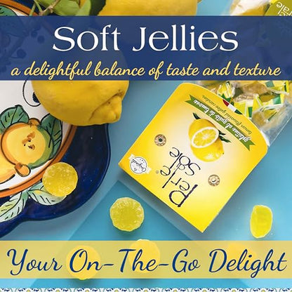 Gelées molles de citron à base d'huiles essentielles de citrons de la côte amalfitaine
