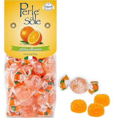Suaves gelatinas de naranja elaboradas con aceites esenciales de naranjas de Sorrento