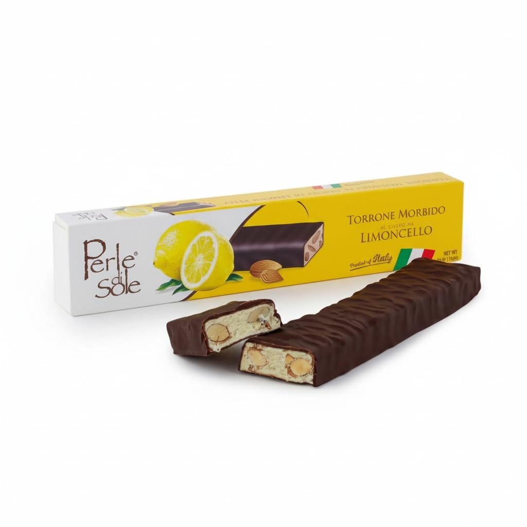 Turrón Suave De Limoncello Bañado En Chocolate Oscuro (5.29 Oz)