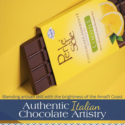 Perle di Sole Lemon Dark Chocolate Bar — Italian (3.5 oz / 100g)