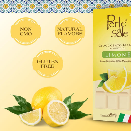 Barra de chocolate blanco con sabor a limón (3,5 oz | 100 g)