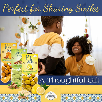 Almendras grageas con sabor a limón