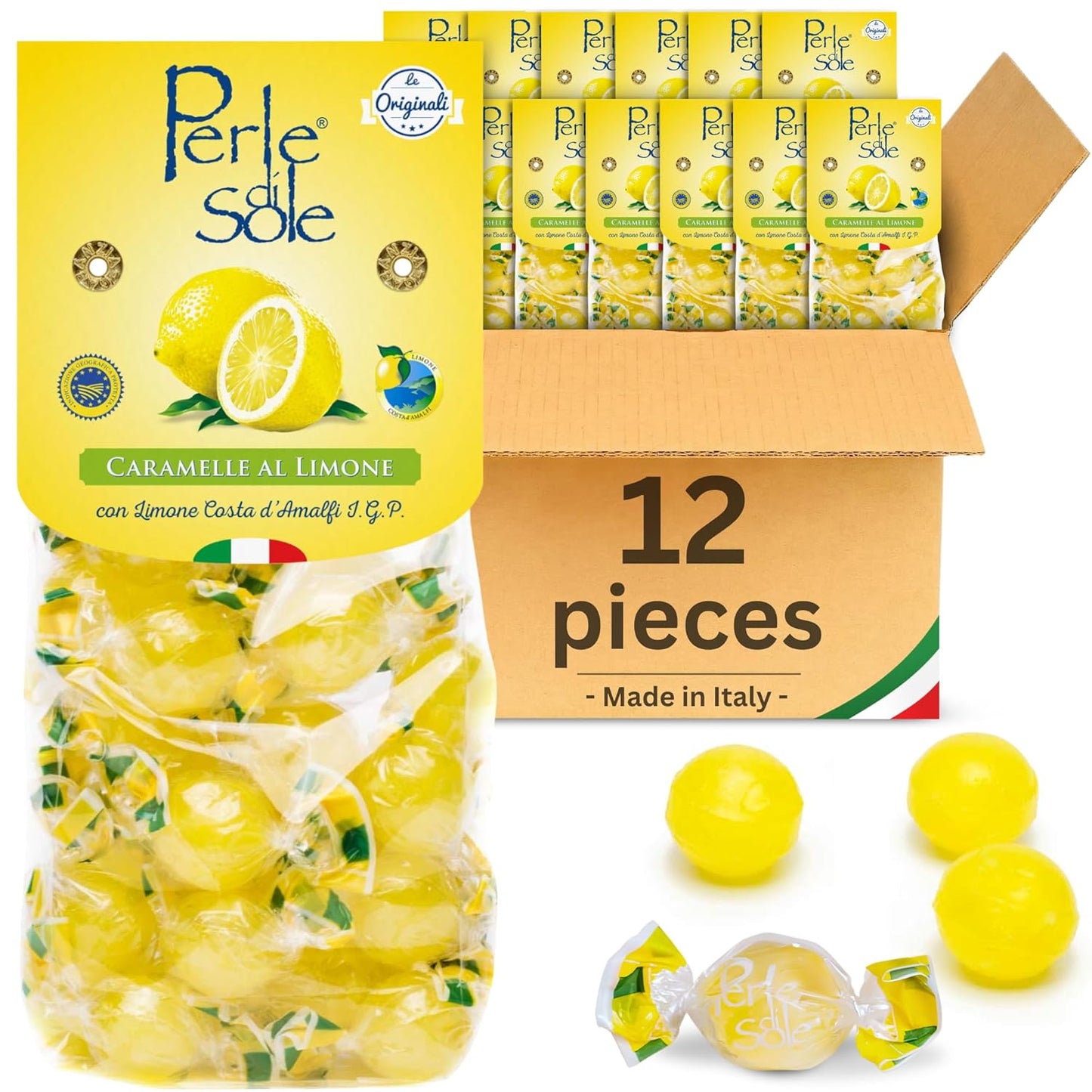 Gouttes de citron à base d'huiles essentielles de citrons de la côte amalfitaine