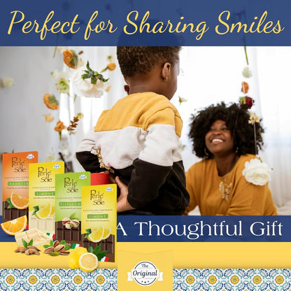 Perle di Sole Lemon Dark Chocolate Bar — Italian (3.5 oz / 100g)