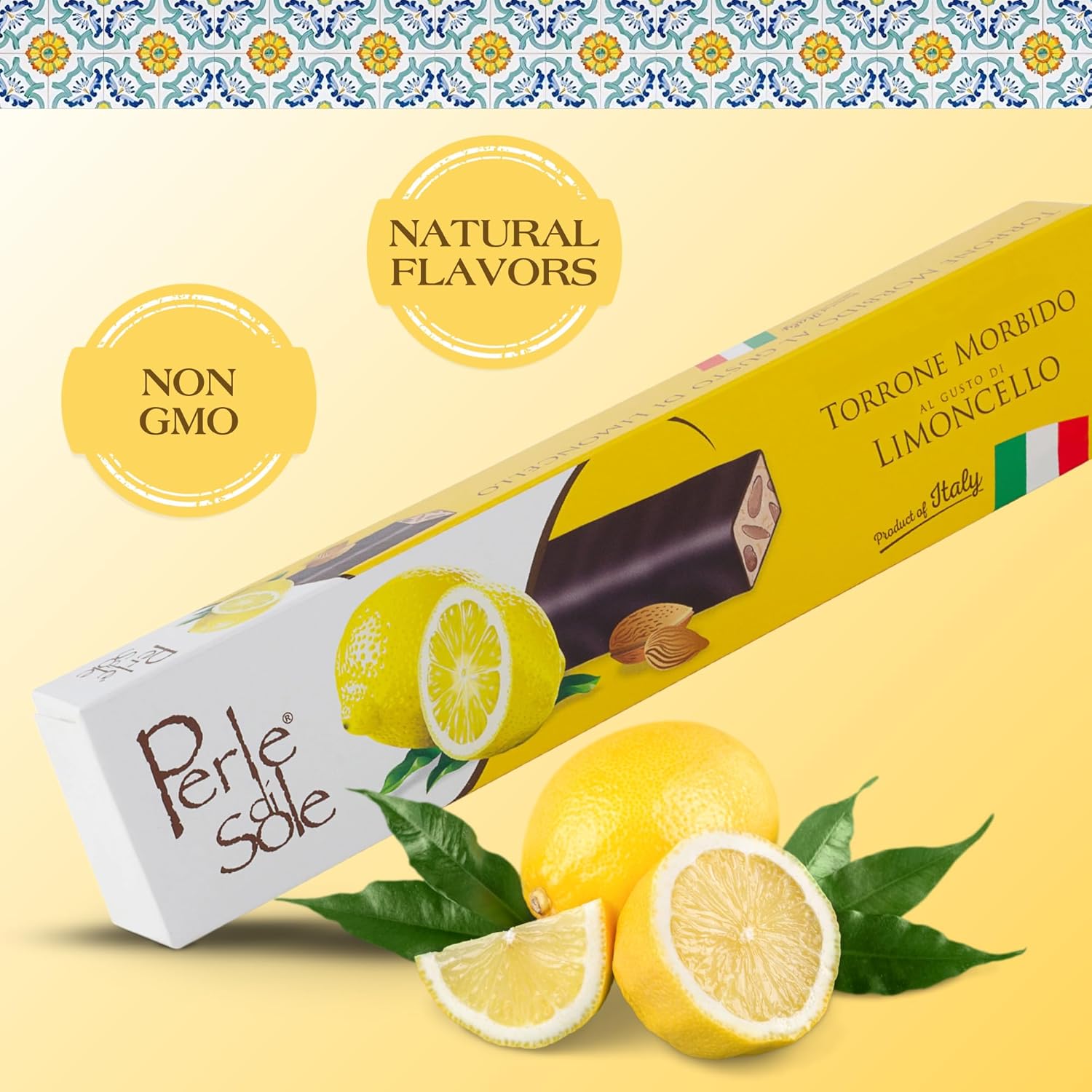 Turrón Suave De Limoncello Bañado En Chocolate Oscuro (5.29 Oz)