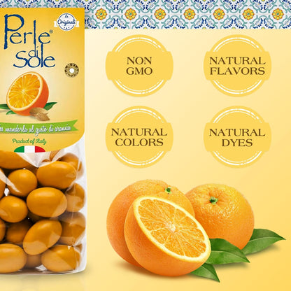 Almendras grageas con sabor a limón