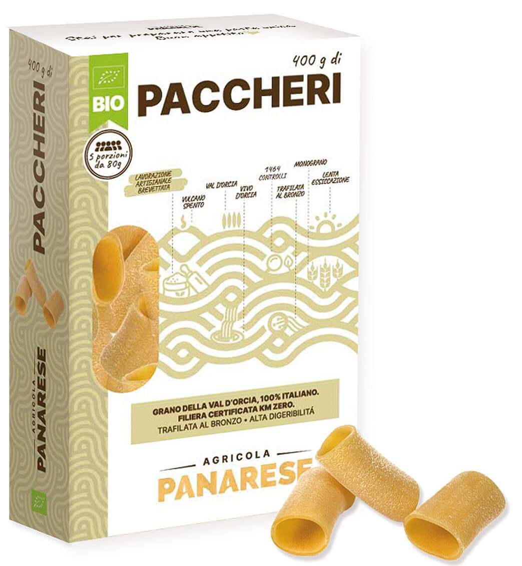 Paccheri toscano orgánico premium
