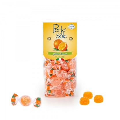 Suaves gelatinas de naranja elaboradas con aceites esenciales de naranjas de Sorrento