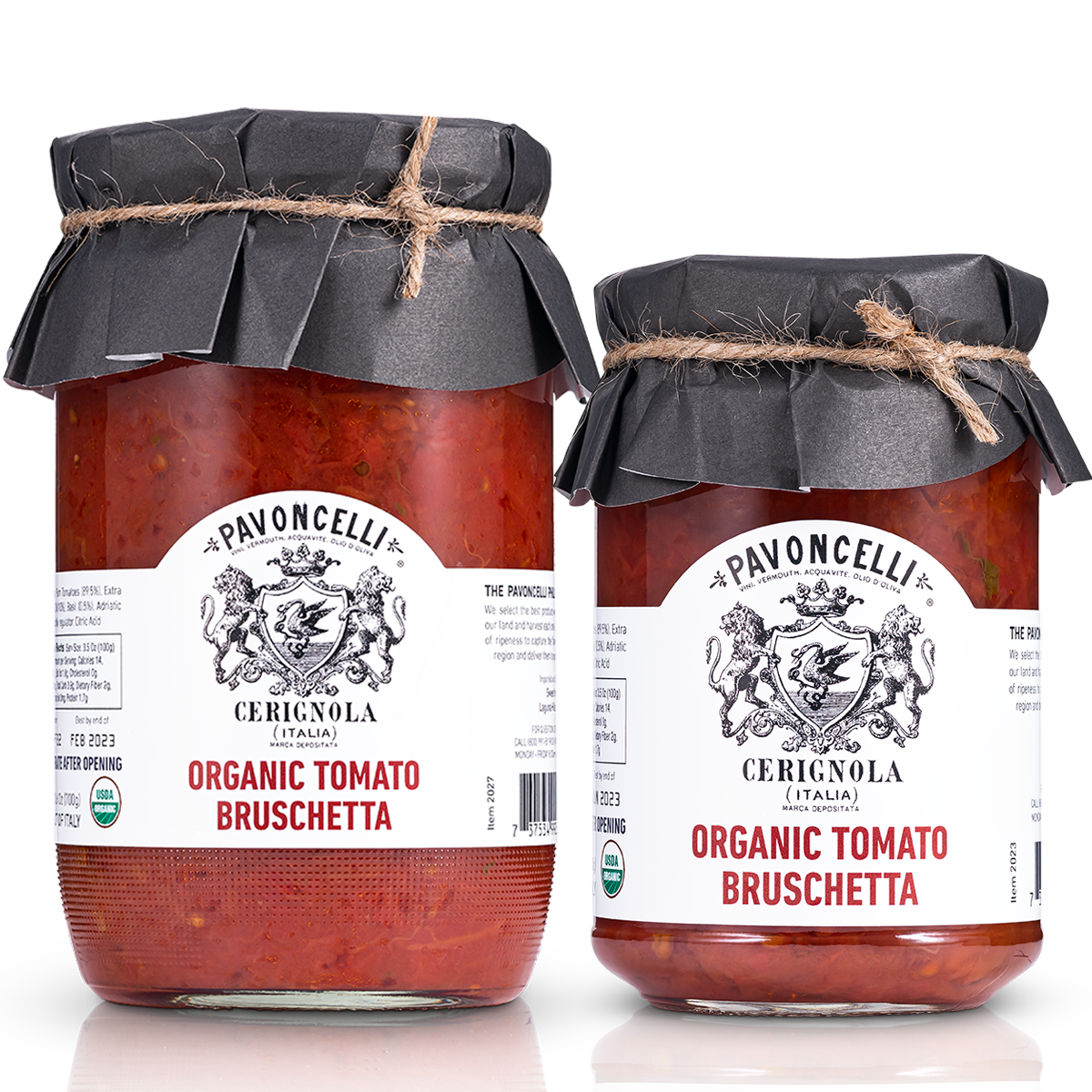 Base de bruschetta aux tomates biologiques