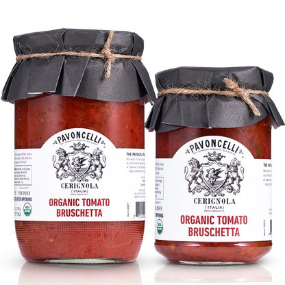 Base de bruschetta aux tomates biologiques