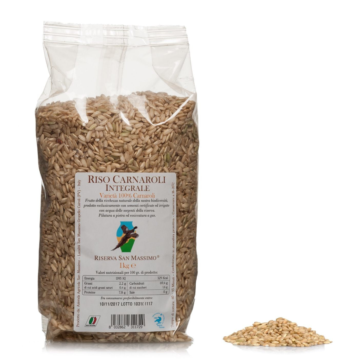 Arroz Carnaroli Integral Súper Premium