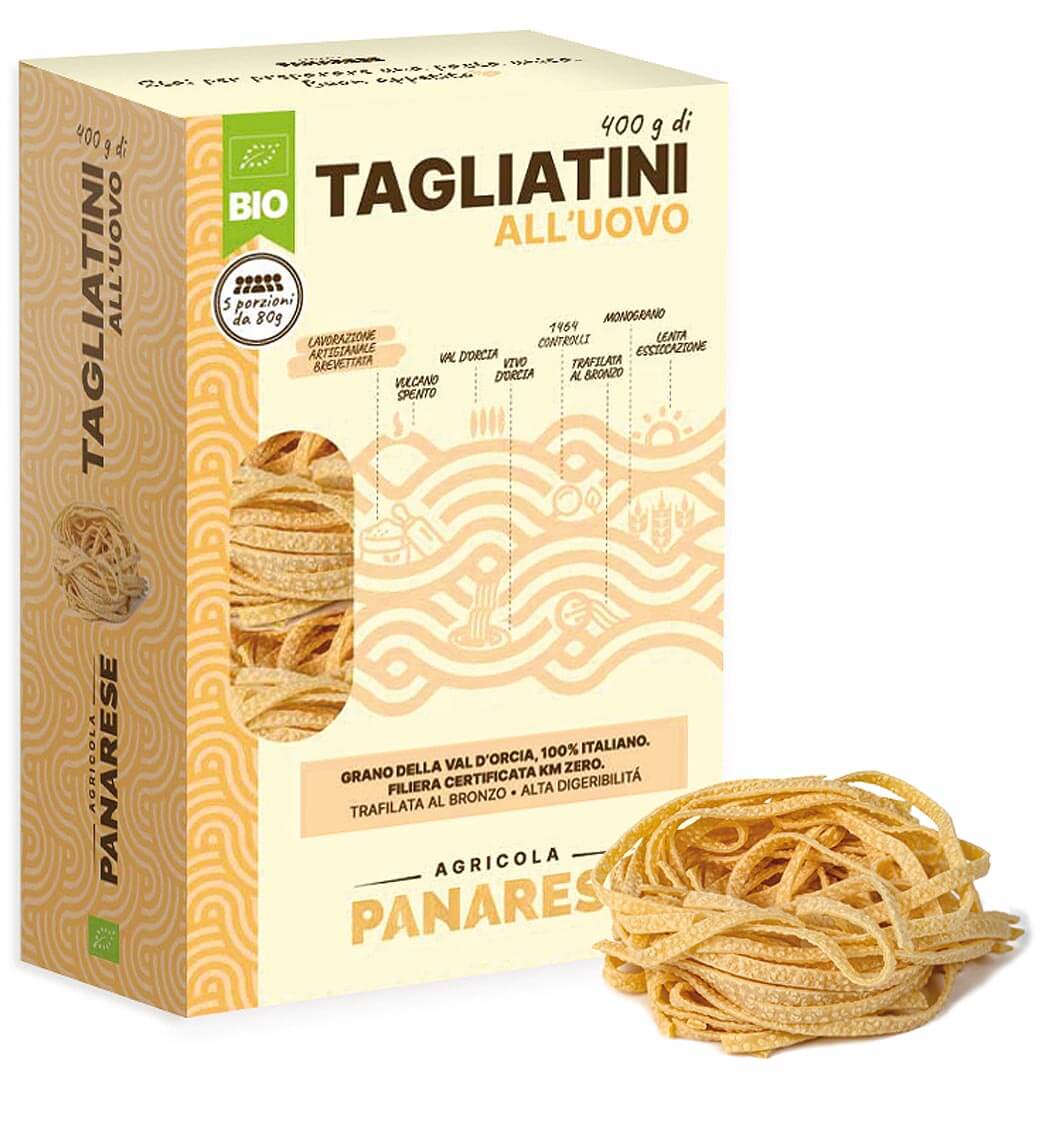Tagliatini toscanos orgánicos premium All'Uovo
