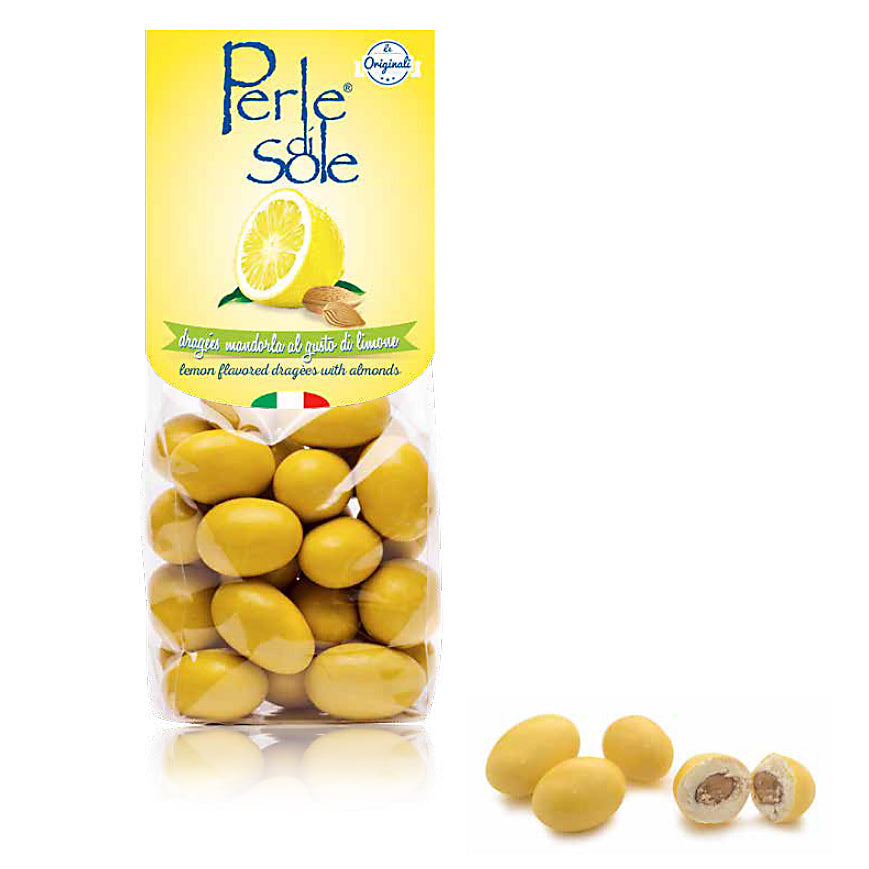 Almendras grageas con sabor a limón