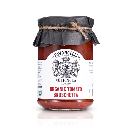 Base de bruschetta aux tomates biologiques